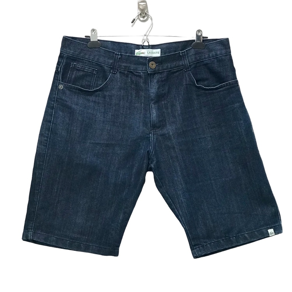 LACOSTE Men's Slim Fit Stretch Cotton Denim Jean Bermuda Shorts, M-L